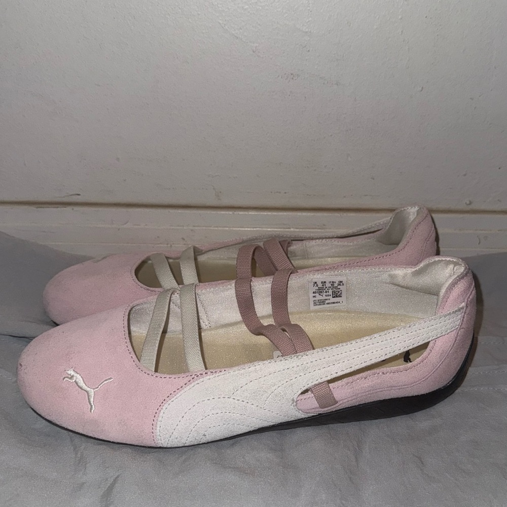 Puma Pink speed cat Ballet shoes